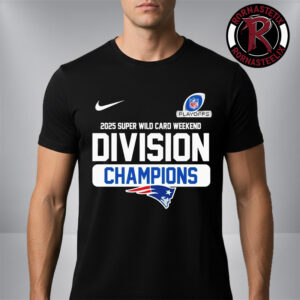 New England Patriots NFL 2025 Super Wild Card Weekend Division Champions Unisex T Shirt
