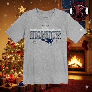 New England Patriots NFL Super Bowl LX 2025 AFC Champions Locker Room Trophy Unisex T Shirt