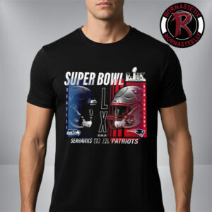 New England Patriots vs Seattle Seahawks Super Bowl LX Matchup Final February 8 2026 Unisex T Shirt