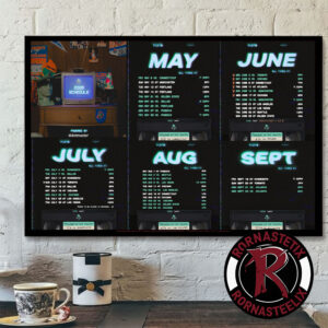 New York Liberty Basketball WNBA 2026 Season Schedule Poster Horizontal