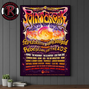 Point Break Festival 2026 Line Up Poster Show At Virginia Beach VA On June 20-21 2026 Poster Canvas Decor
