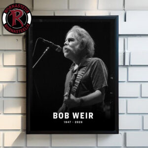 RIP Bob Weir Grateful Dead Founder Thanks For Memories Poster Canvas Decor