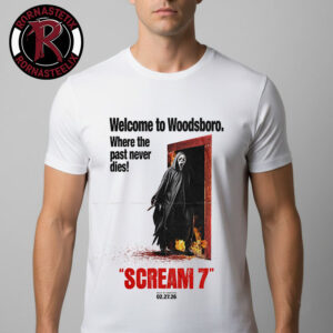 Scream 7 Movie Welcome To Woodsboro Art By Creepy Duck Unisex T Shirt
