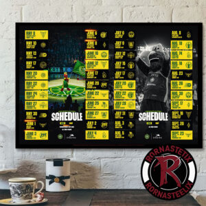 Seattle Storm Basketball WNBA 2026 Season Schedule Poster Horizontal