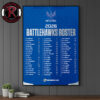 Dallas Renegades United Football League 2026 Renegades Roster Poster Canvas Decor Dallas Renegades United Football League 2026 Renegades Roster Poster Canvas Decor