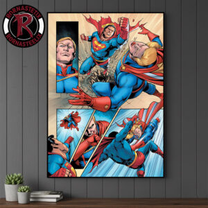 Superman vs Homelander First Look In DC K.O. Boss Battle Comic Poster Canvas Decor