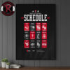 Cincinnati Bearcats Football Football NCAA Schedule Season 2026 Poster Canvas Decor
