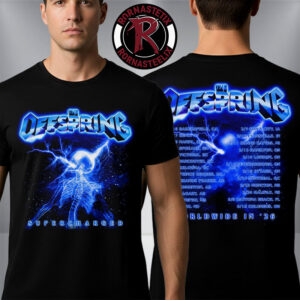 The Offspring Supercharged Worldwide in 26 Supercharged Skeleton 2026 Schedule Tour Dates Unisex T Shirt Two Sided