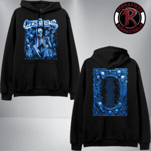 The Offspring Supercharged Worldwide in 26 Tour Sitting Skeleton 2026 Tour Unisex Hoodie