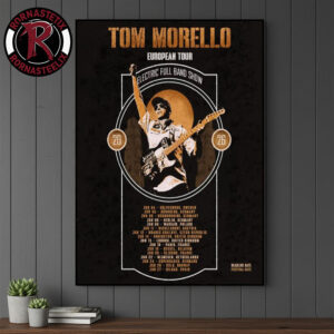 Tom Morello European Tour 2026 Electric Full Band Show Schedule Tour Dates Poster Canvas Decor