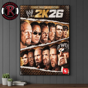 WWE 2K26 Monday Night War Edition Poster Canvas Decor