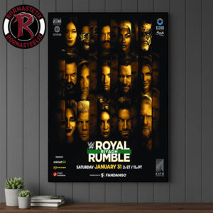 WWE Royal Rumble Riyadh January 31 2026 Poster Canvas Decor