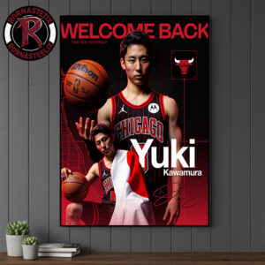 Yuki Kawamura Welcome Back Chicago Bulls Two Way Contract Poster Canvas Decor