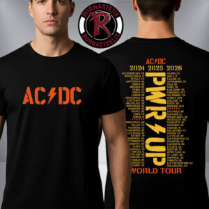 ACDC Pwr Up World Tour 2024 2026 Unisex T Shirt Two Sided