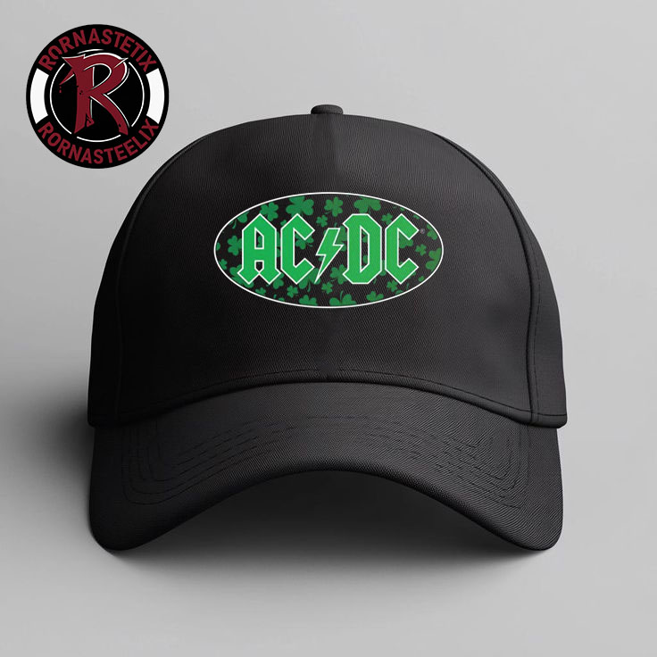 ACDC Shamrock Green Logo Hat Cap ACDC Shamrock Green Logo Hat Cap