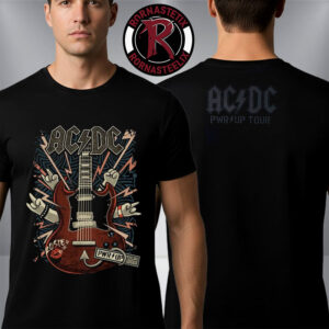 ACDC x Dr Bemoll Guitar Sound Light Whole Lotta Rosie Pwr Up Tour 2026 Unisex T Shirt Two Sided