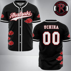 Akatsuki Uchiha Anime Baseball Jersey
