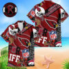 Arizona Cardinals NFL Helmet Logo Mascot Gift For Fan Hawaiian Shirt