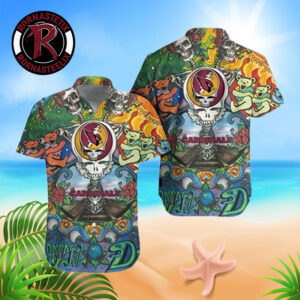 Arizona Cardinals x Grateful Dead Skull and Roses NFL Hawaiian Shirt