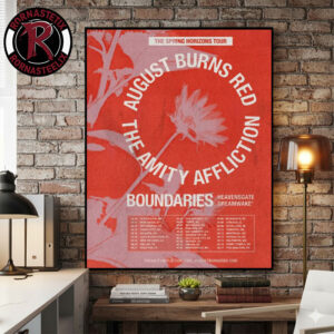 August Burns Red The Spring Horizons Tour 2026 Schedule Tour Dates Poster Canvas Decor