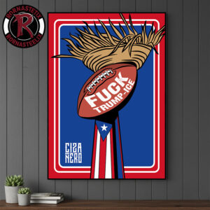 Bad Bunny At The Super Bowl LX 2026 Raises Flag Resistance Latino Power Fuck Trump Ice Poster Canvas Decor