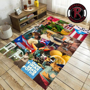 Bad Bunny DTMF Song Cover Art Grammy Rug Carpet For Living Room