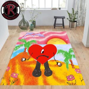 Bad Bunny Hearts Un Verano Sin Ti Album Cover Home Decor Rug Carpet
