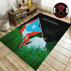 Bad Bunny LOVE Super Bowl LX 26 The Only Thing More Powerful Than Hate Is Love Rug Carpet For Living Room