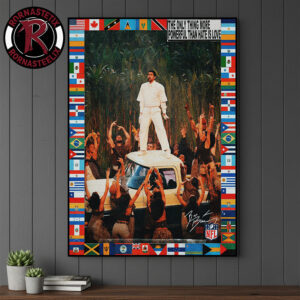 Bad Bunny Performs Super Bowl LX 2026 The Only Thing More Powerful Than Hate Is Love Poster Canvas Decor