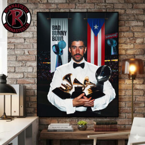 Bad Bunny Show From Puerto Rico The Benito Bowl Legendary Bad Bunny Super Bowl LX 2026 Poster Canvas Decor