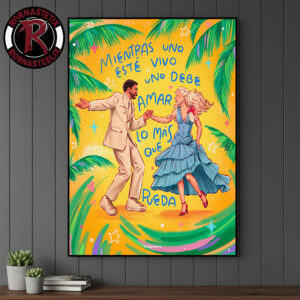 Bad Bunny x Lady Gaga The Only Thing More Powerful Than Hate Is Love Poster Canvas Decor