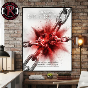 BLACKPINK Deadline Concept Poster Pressure 3rd Mini Album Release Poster Canvas Decor