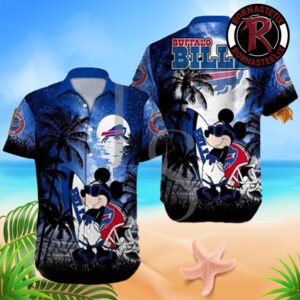 Buffalo Bills NFL Palm Tree Disney Mickey Mouse Edition Hawaiian Shirt