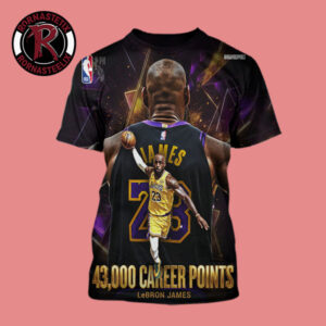 Celebrates LeBron James King James Reachs 43000 Career Points All Over Print Shirt