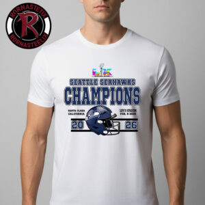 Celebrates Seattle Seahawks Champions NFL Super Bowl LX 2026 At Levi’s Stadium Santa Clara On February 8 2026 Unisex T Shirt