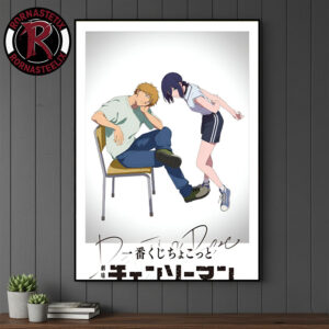 Chainsaw Man Denji x Reze New Official Illustration Poster Canvas Decor