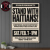 Akron Stand With Haitians Defend And Expand Protected Status Poster Canvas Decor Akron Stand With Haitians Defend And Expand Protected Status Poster Canvas Decor