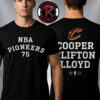 Cooper Clifton Lloyd NBA Pioneers 75 The First Black Player To Be Drafted Unisex T Shirt Two Sided Cooper Clifton Lloyd NBA Pioneers 75 The First Black Player To Be Drafted Unisex T Shirt Two Sided