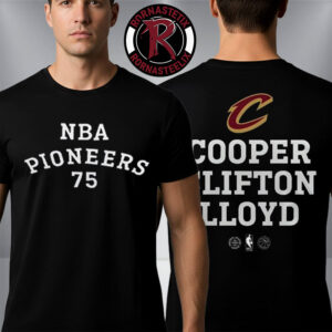 Cleveland Cavaliers NBA Pioneers 75 Cooper Clifton Lloyd Unisex T Shirt Two Sided