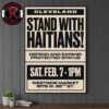 Dayton Stand With Haitians Defend And Expand Protected Status Poster Canvas Decor