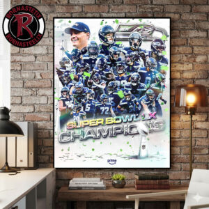 Congrats Seattle Seahawks Are Super Bowl LX Champions 2026 Poster Canvas Decor