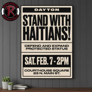 Dayton Stand With Haitians Defend And Expand Protected Status Poster Canvas Decor