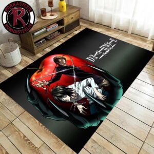 Death Note Light Yagami And L Forbidden Apple Gift For Fan Anime Rug Carpet