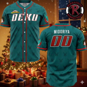 Deku My Hero Academia Anime Baseball Jersey
