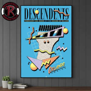 Descendents Poster Tonight Show At House Of Blues On February 23 2026 Orlando Florida Poster Canvas Decor