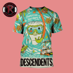Descendents Venue Poster Show At Jannus Live In St Petersburg FL On February 24 2026 All Over Print Shirt