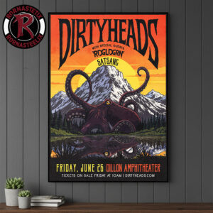Dirty Heads Venue Poster Show At Dillon Amphitheatre On June 26 2026 Colorado Poster Canvas Decor