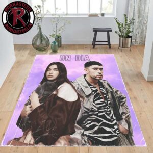 Dua Lipa Bad Bunny Un Dia One Day Cover Luxury Rug Carpet
