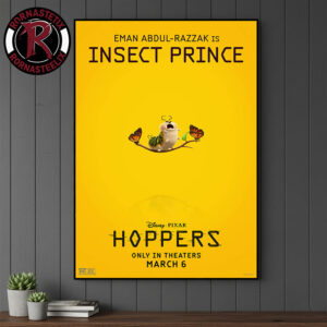 Eman Abdul Razzak Is Insect Prince Character Poster For Hoppers Only In Theaters March 6 2026 Poster Canvas Decor