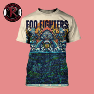 Foo Fighters Dublin Poster Tonight Show On February 23 2026 At The Academy Dublin All Over Print Shirt